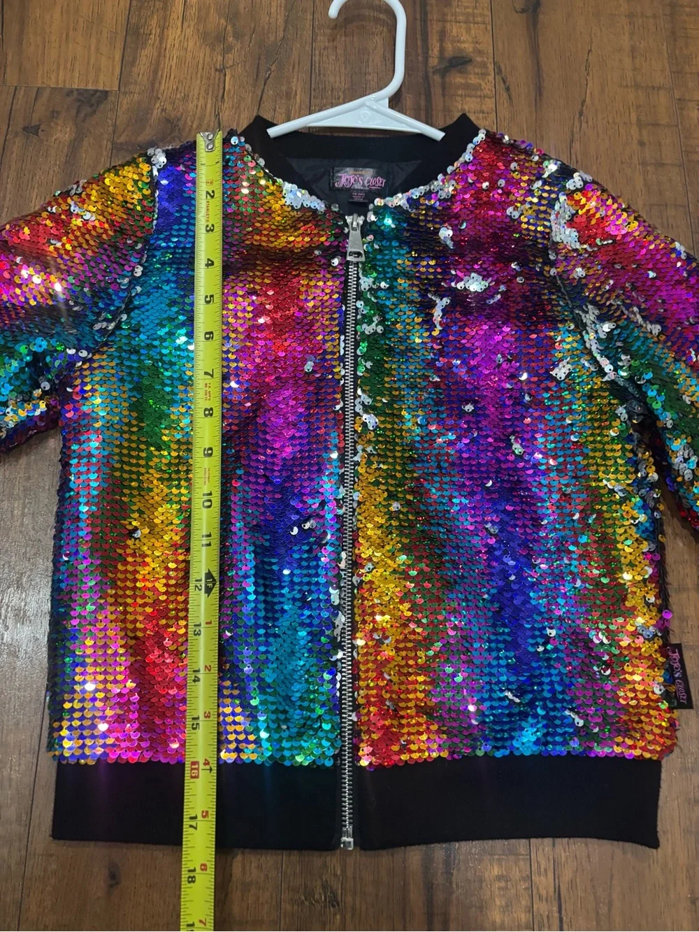 JoJo Siwa JoJo’s Closet Rainbow Sequins Jacket Sparkly Halloween Costume Sparkle